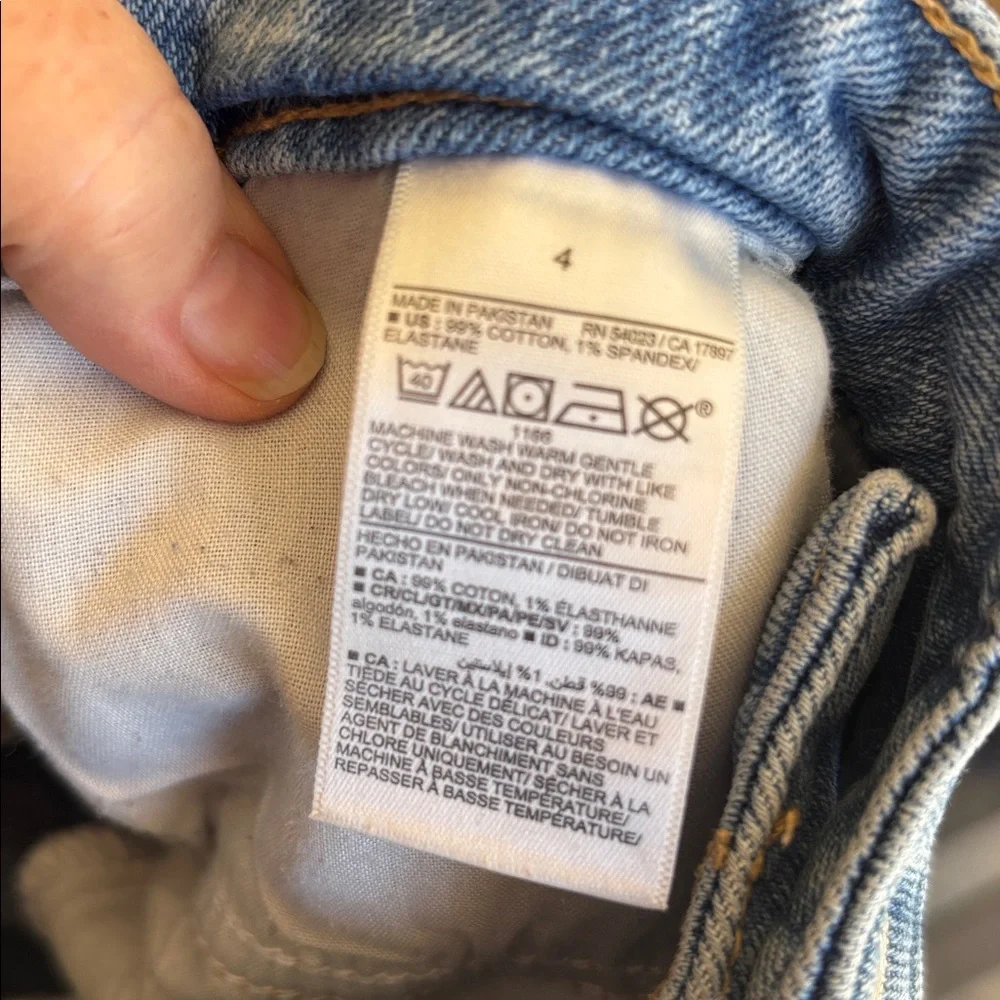 Old Navy Light Wash High Waisted Distressed O.G. Straight Jeans‎